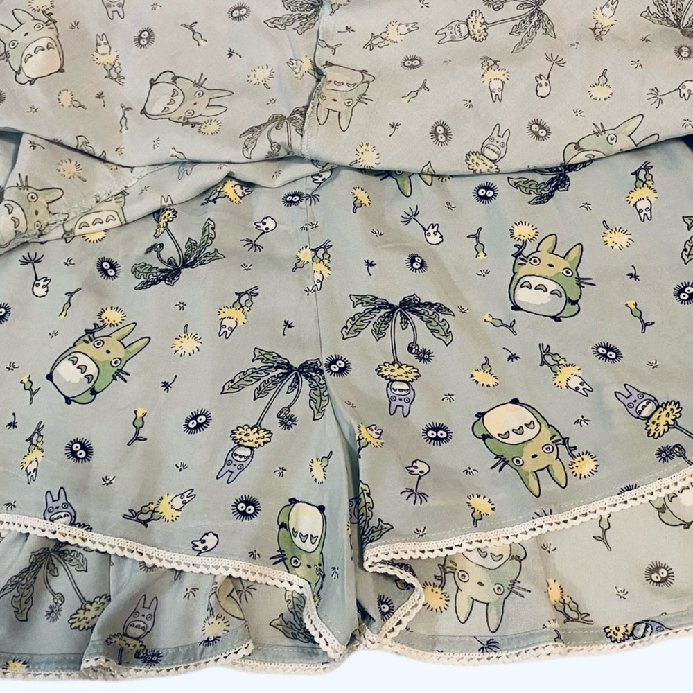 Studio Ghibli My Neighbor Totoro Floral Skort Hot Topic Size 3X - Picture 5 of 7